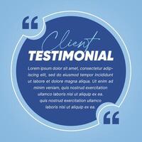 Testimonials and review template Social Media Posts Design vector