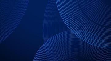abstract blue background with lines and circles vector
