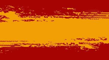 a red and yellow background with a banner vector
