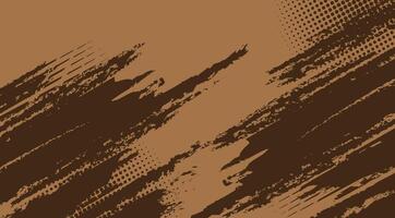 Abstract brown brush stroke. Banner design background template vector