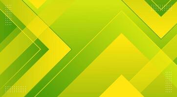 abstract geometric background with yellow and green triangles. for banner background vector