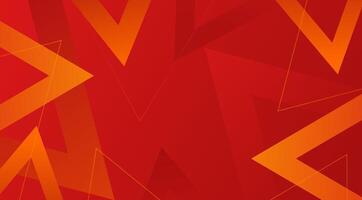 Abstract red triangle background for banner design template vector