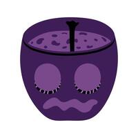 Happy Halloween day isolate element of skull. vector