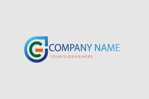 A logo letter G design for a company name vector