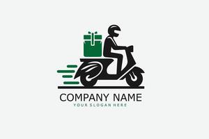 Logo design for a delivery service vector