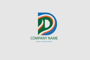 A logo design for a company that is made up of a letter d vector