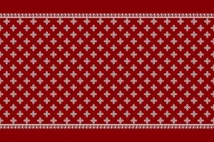 Thai pattern,red and white background vector