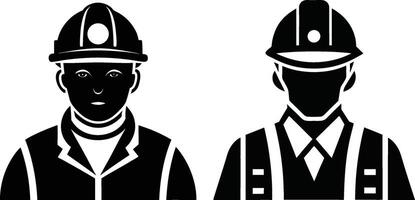 A set of a Labor and Labor Day celebration silhouette art illustration and black color with no background design vector