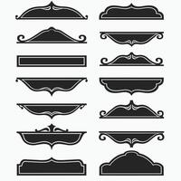 A collection of vintage-inspired decorative frames and dividers showcasing intricate scrollwork and elegant designs on a neutral background. vector