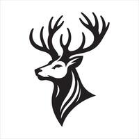 Deer head file illustration vector