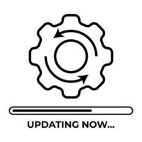 Software Updating Now Icon vector
