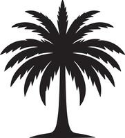 Palm tree silhouette image vector