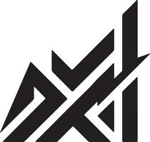 A sleek and innovative logo silhouette design for a startup company vector