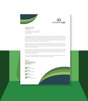 Business Letterhead Design with Template and Design. vector