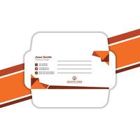 Creative Modern Envelope Design, With Layout Template. vector