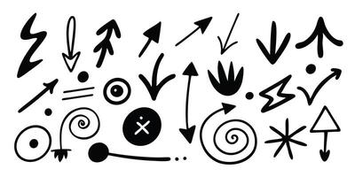 Embrace the bold A collection of hand drawn design elements. vector