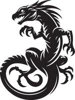 Echo of the Ancient Dragon of Myths vector