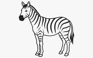 Abstract Zebra Line Drawing image clipart illustration vector