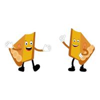 Mascot Designs of Food with Different Expressions vector