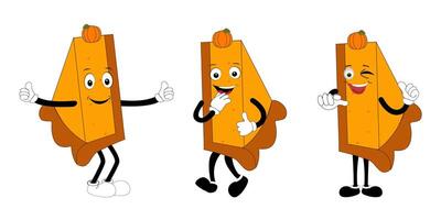 Adorable Food Characters with Various Animated Emotions vector