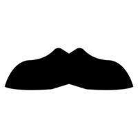 Bold and simple mustache graphic vector