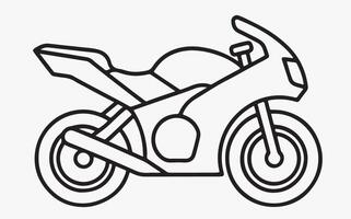 Minimalist Bike Line Art image clipart vector