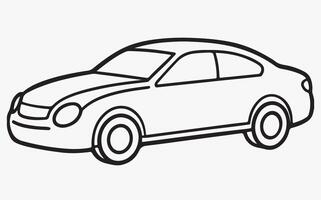 Abstract minimalist Car Line Illustrations image vector