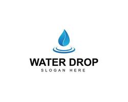 Water drop logo design with gradient color simple vector