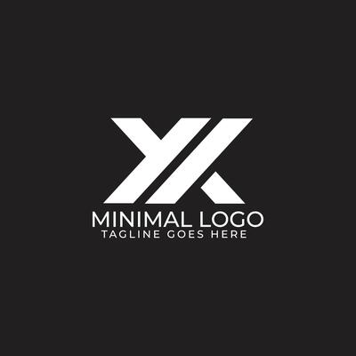 Minimal X Letter Logo with Bold and Clean Style