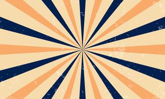 Abstract Sunburst Background with Vintage Fee vector