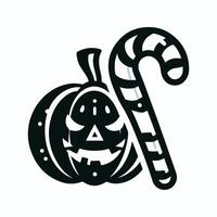 Candy Halloween Design With Flat Background vector
