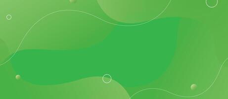 Green background with circles and lines vector