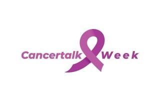 Cancertalk week. background, banner, card, poster, template. illustration. vector
