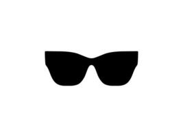 Sun Eye Glasses Silhouette, Front View, Flat Style, can use for Pictogram, Logo Gram, Apps, Art Illustration, Template for Avatar Profile Image, Website, or Graphic Design Element vector