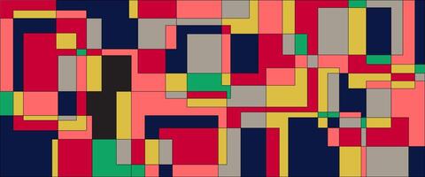 a colorful abstract pattern with squares and rectangles vector