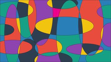 a colorful abstract pattern with circles and lines vector