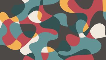 abstract pattern with colorful shapes and lines vector