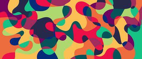 abstract colorful abstract background with many shapes vector