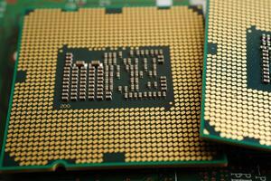 Repairing and upgrade circuit mainboard of notebook, electronic, computer hardware and technology. photo