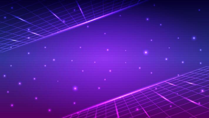 Abstract digital retro cyberpunk wireframe concept. Technology dark blue background. Design for 80s, 90s, neon, light, cyberpunk, magic, portal, retro, future.