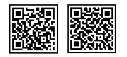 illustration of QR code icon. Set of QR codes. vector
