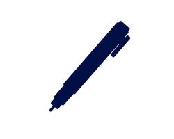 Illustration of a marker with a thick tip creating bold strokes, symbolizing strength and confident expression vector