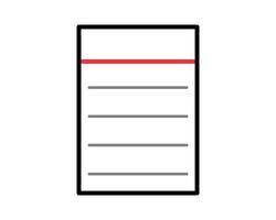 Illustration of notes, notebook, paper for memo or writing a note vector