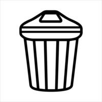 Trash can icon illustration vector