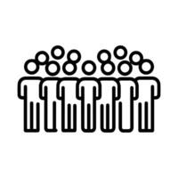 crowd icon or modern line symbol vector