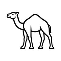 A camel is standing in a line vector