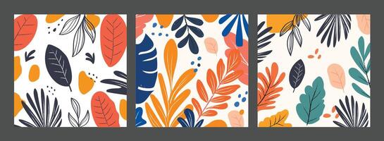 abstract Botanical Leaf in flat minimal vector