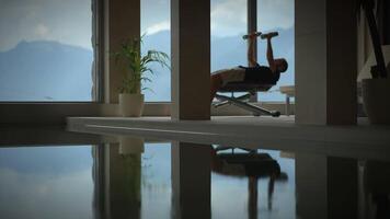 A Serene and Inviting Retreat Featuring Stunning Reflection and Majestic Mountain View video