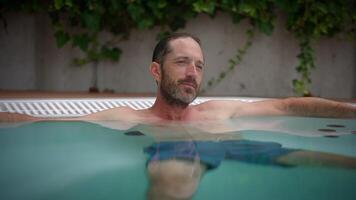 Enjoy the bliss of a refreshing pool, a serene escape to rejuvenate your body and mind video