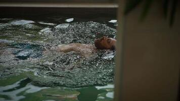 Enjoy a Relaxing Swim in the Tranquil and Serene Waters of a Beautiful Blue Pool video